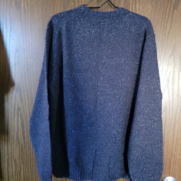 NWOT Blue Geoffrey Beene Silk and Lambswool Men's Sweater Size Large - Picture 4 of 4